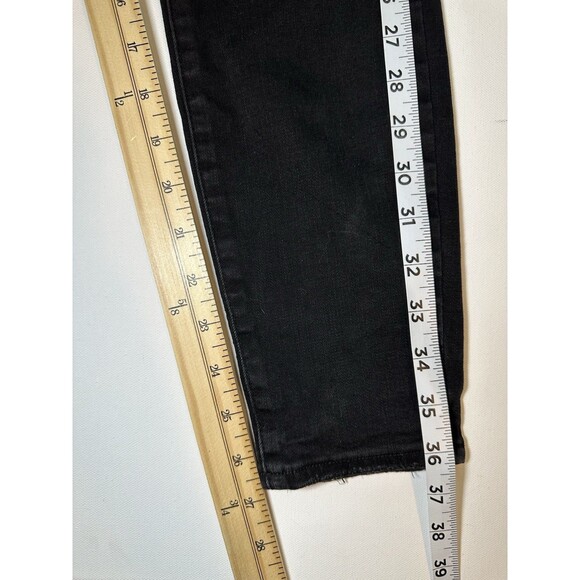 Pistola Black Skinny Mid Rise Jeans Denim Grunge Goth Stretch Women's 28 - Picture 12 of 12